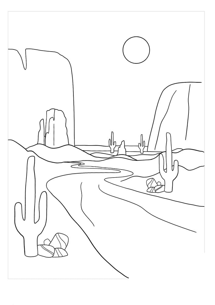 Desenho deO Deserto para colorir