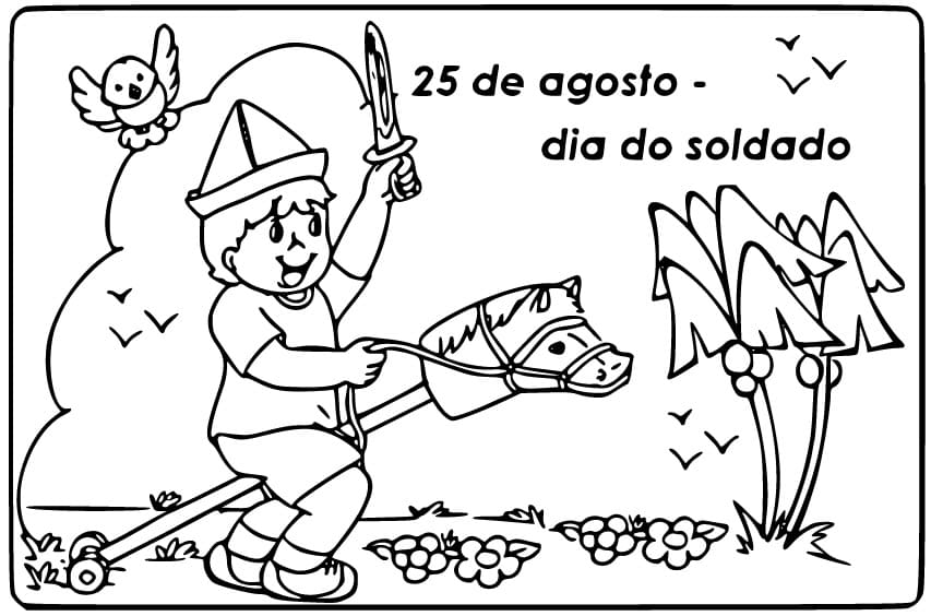 Desenho deO Dia do Soldado para colorir