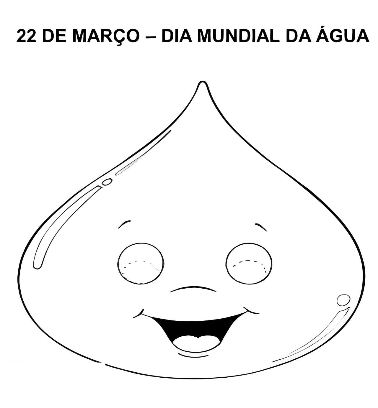 Desenho deO Dia Mundial da Água para colorir