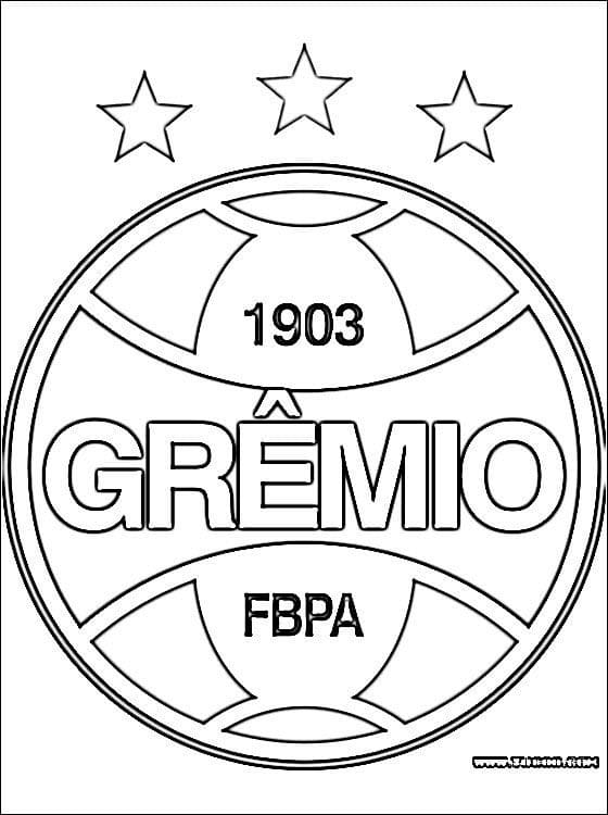 Desenho deO Grêmio Foot-Ball Porto Alegrense para colorir