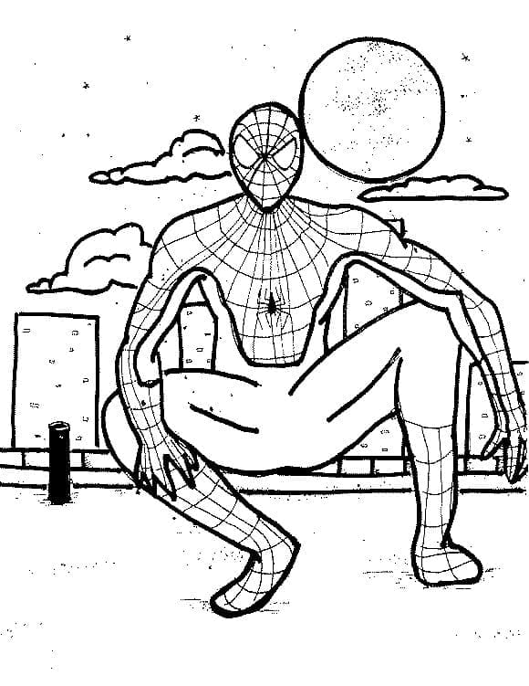 Desenho de O Homem-Aranha para colorir