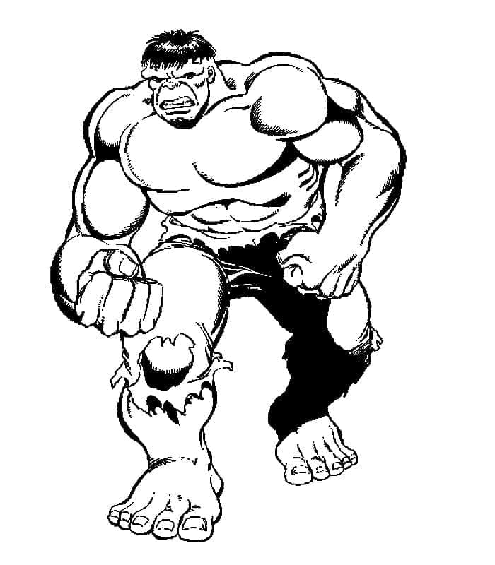 Desenho deO Incrível Hulk para colorir