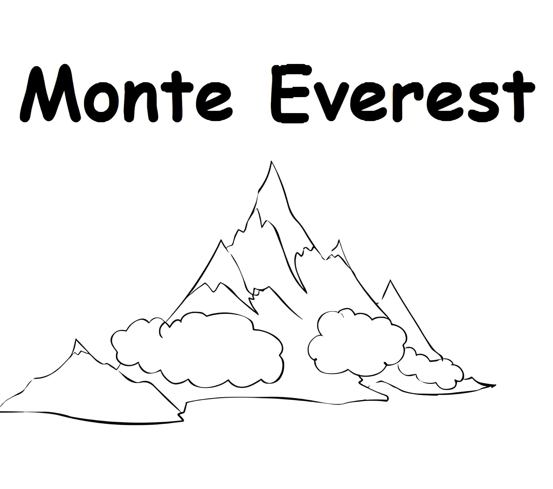 Desenhos de Monte Everest para colorir