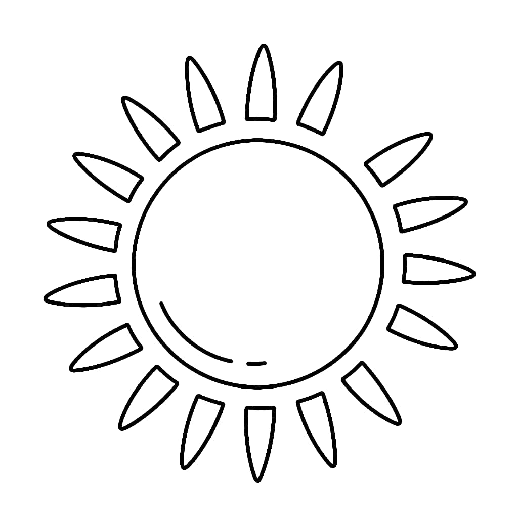 Desenho de O Sol É Bem Simples para colorir