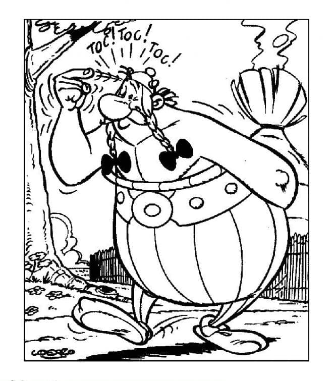 Desenho deObelix de Asterix para colorir