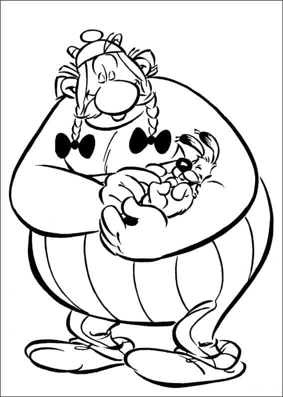 Desenho deObelix e Ideiafix para colorir