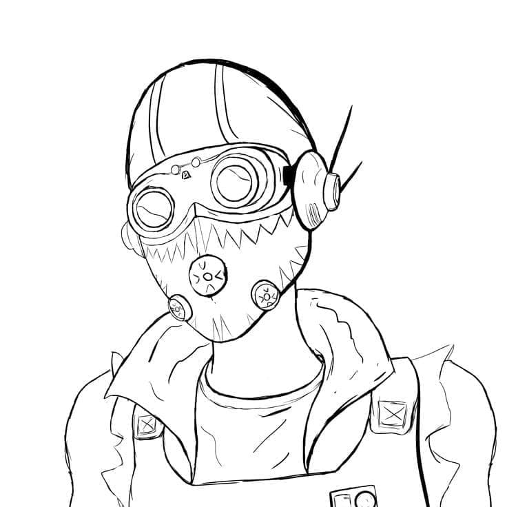 Desenho deOctane de Apex Legends para colorir