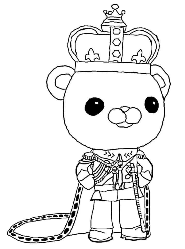 Desenho deOctonautas Capitão Polo Polar para colorir