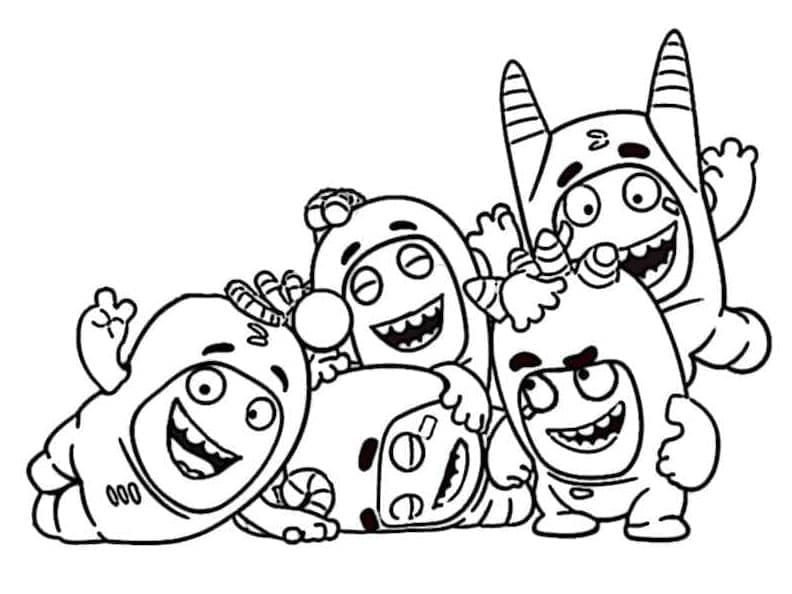 Desenho deOddbods 1 para colorir