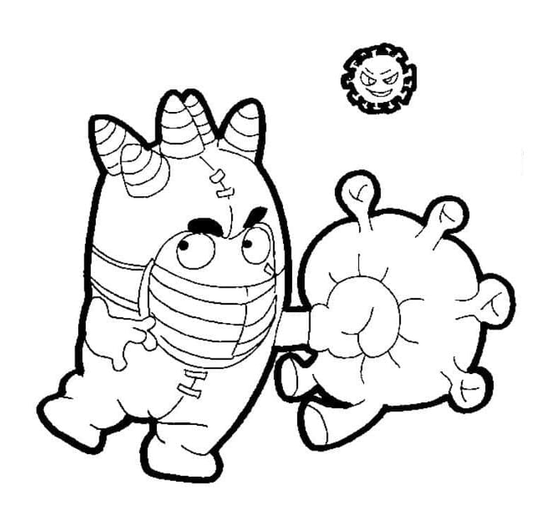 Desenho deOddbods 2 para colorir