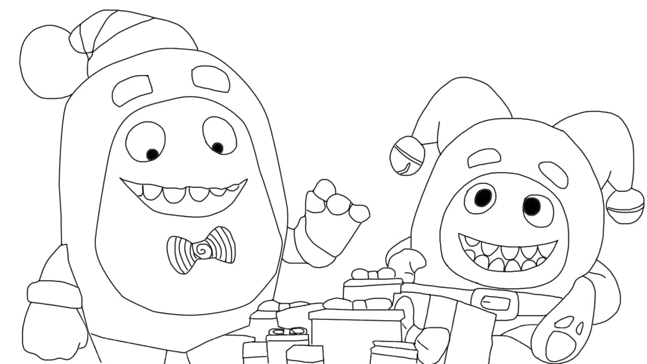 Desenho deOddbods 4 para colorir