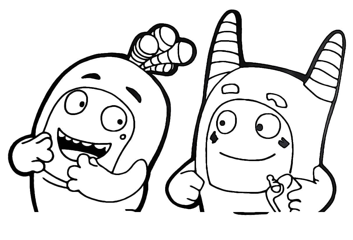 Desenho deOddbods 7 para colorir