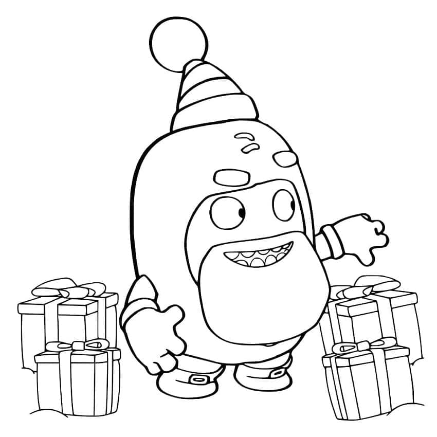 Desenho deOddbods 8 para colorir