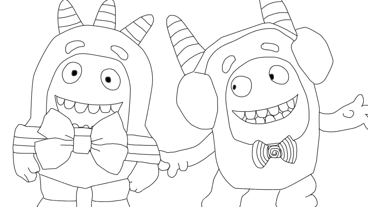 Desenho deOddbods 9 para colorir