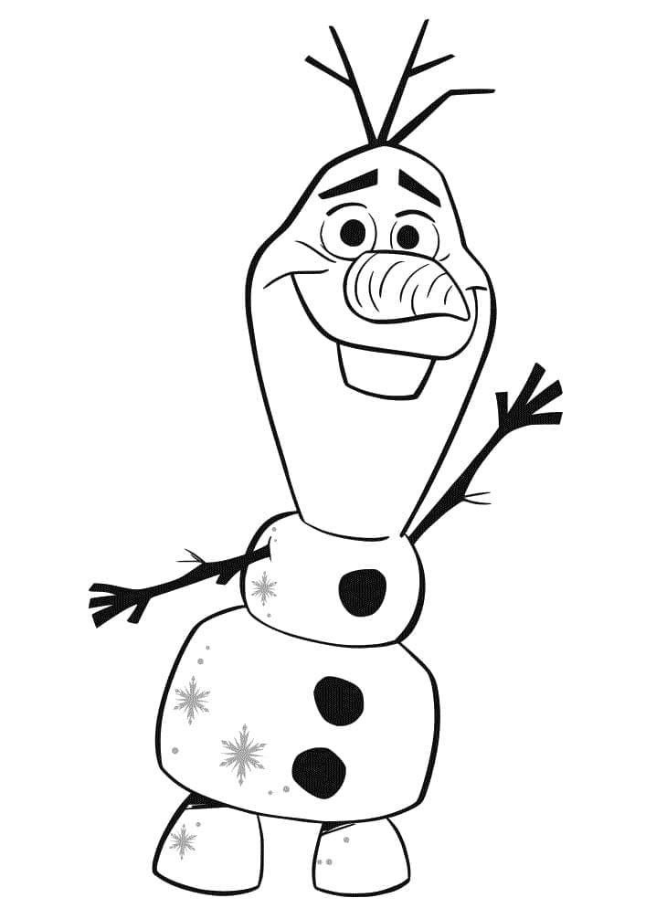 Desenho deOlaf de Frozen para colorir