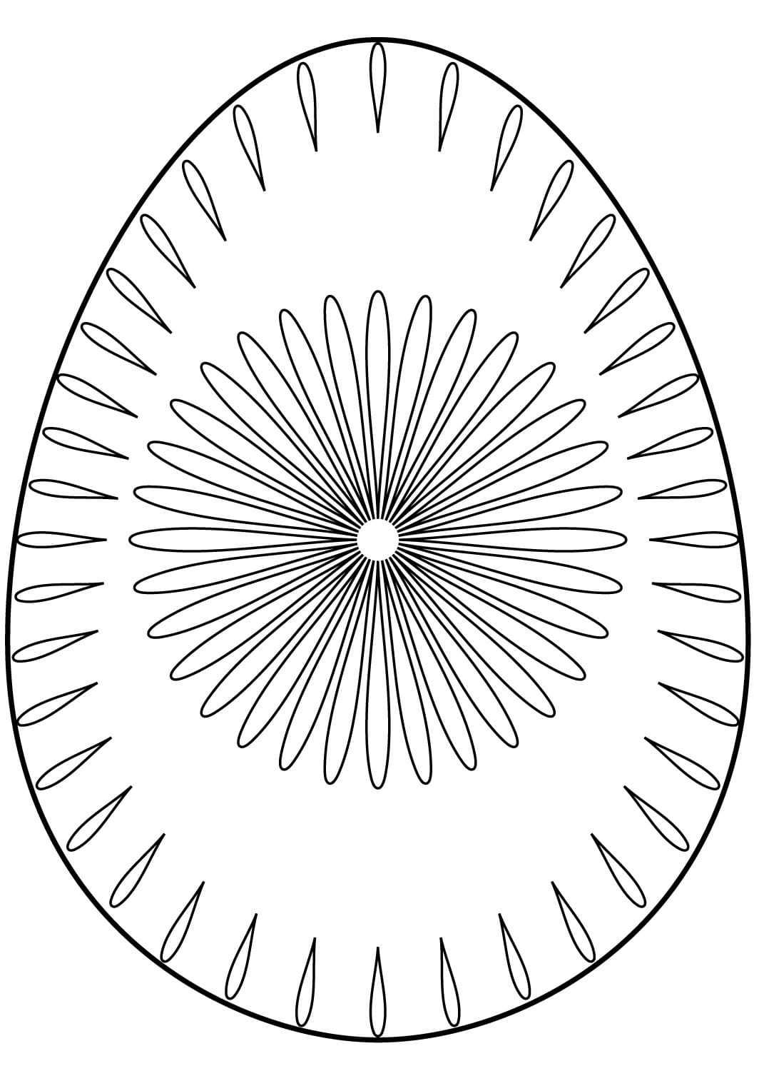 Desenho deOvo de Páscoa Para Crianças para colorir