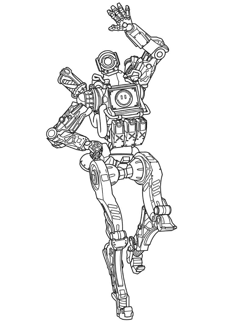 Desenho dePathfinder Apex Legends Grátis para colorir