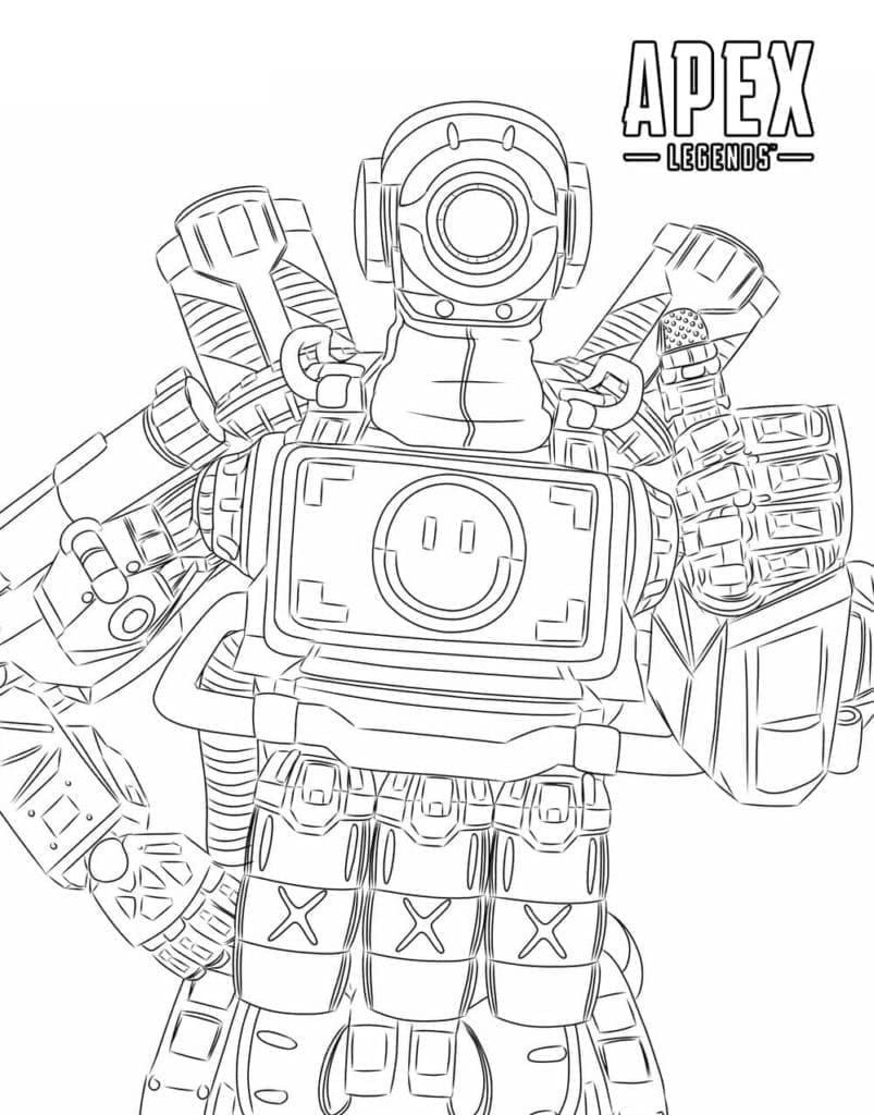 Desenhos de Apex Legends para colorir