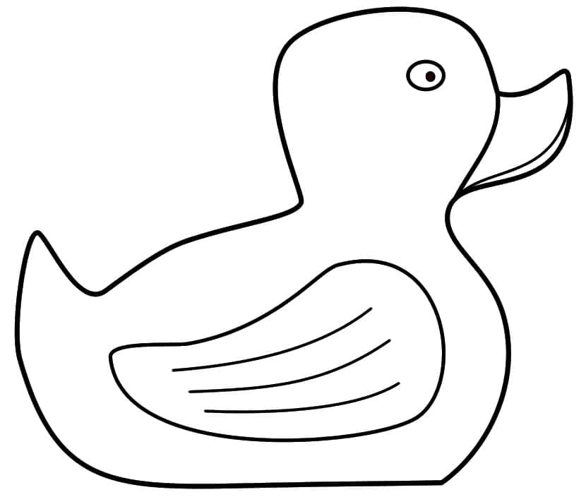 Desenho dePato de Borracha 4 para colorir