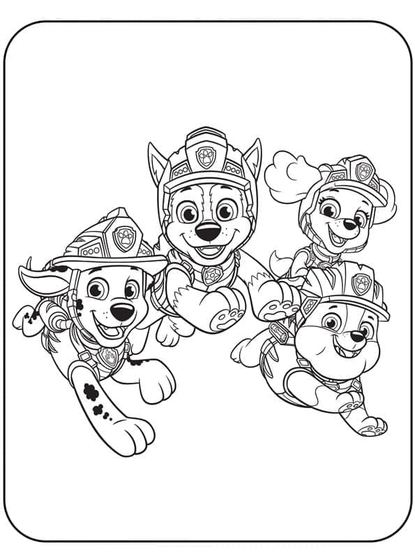 Desenho de Patrulha Canina Fofa para colorir