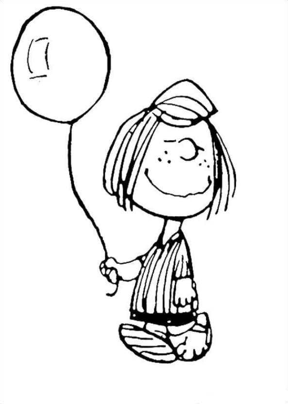 Desenho dePatty de Charlie Brown para colorir