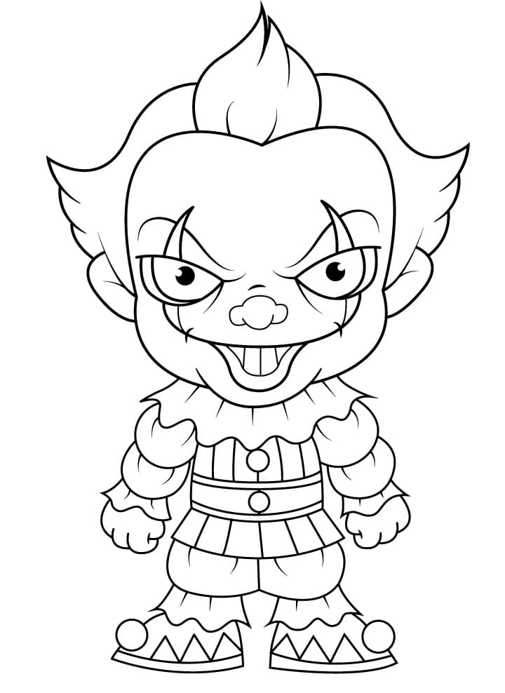 Desenho de Pennywise 2 para colorir