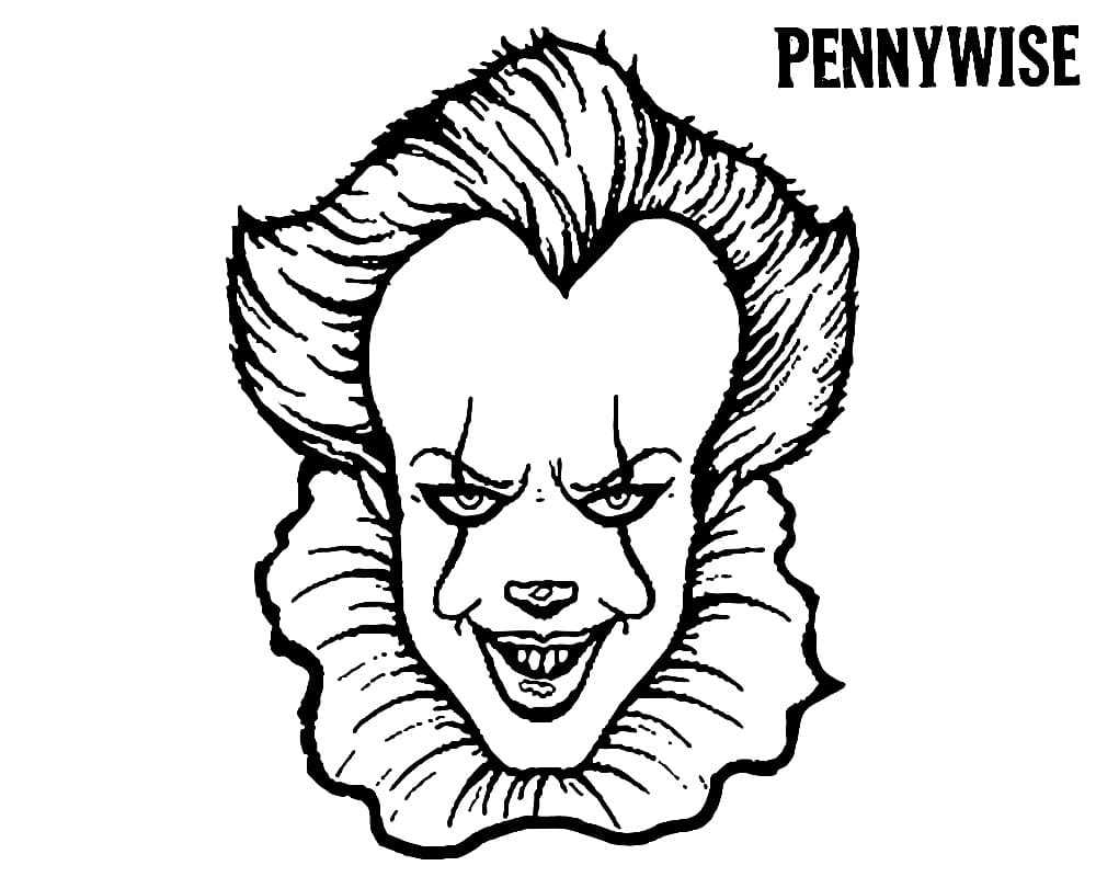 Desenho dePennywise 5 para colorir