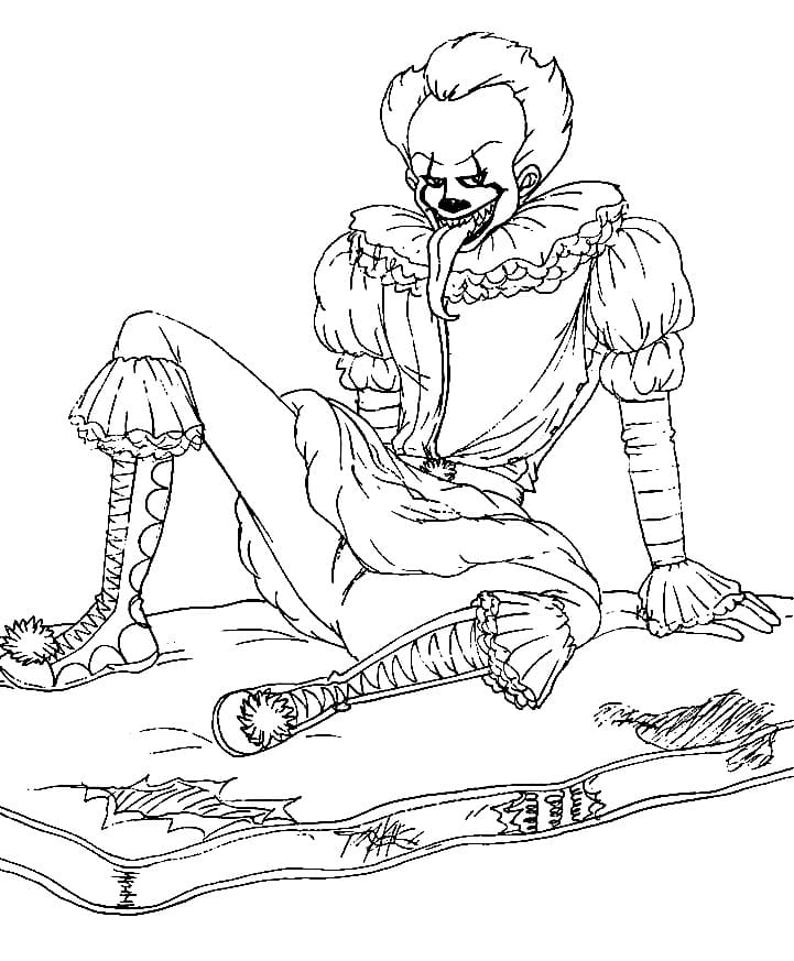 Desenho de Pennywise 7 para colorir