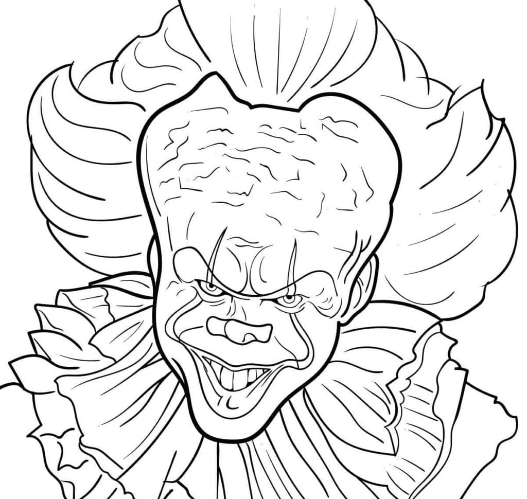 Desenho de Pennywise 8 para colorir