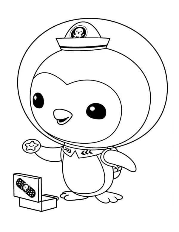 Desenho dePepe Pinguim Octonautas para colorir