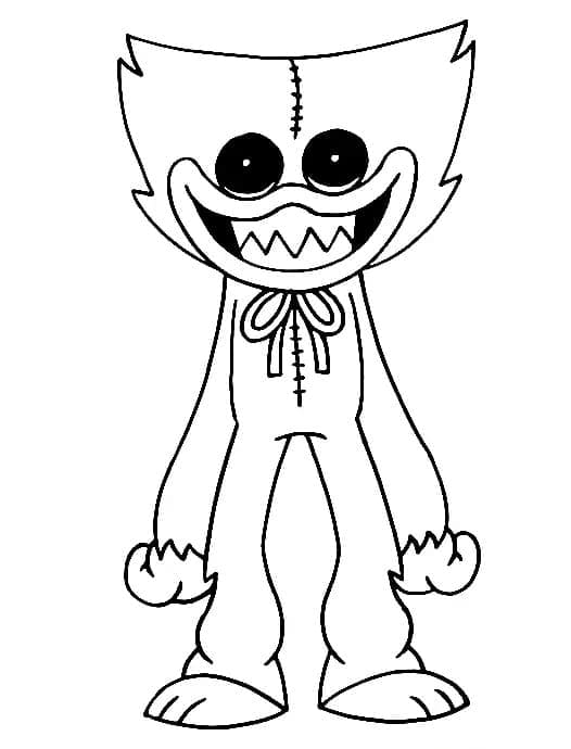 Desenho dePequeno Huggy Wuggy para colorir