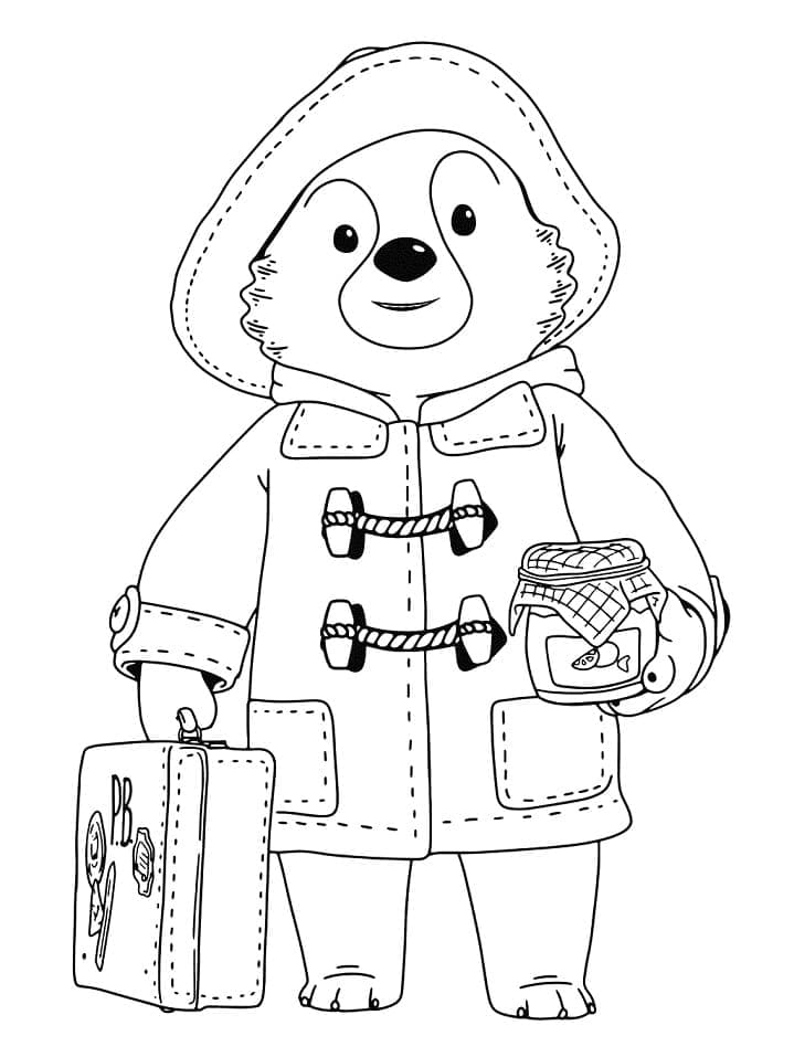 Desenho dePequeno Paddington para colorir