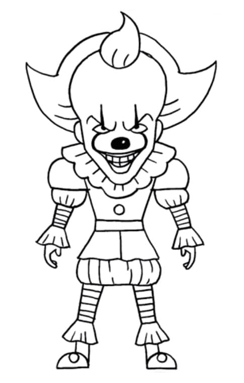 Desenho dePequeno Pennywise para colorir