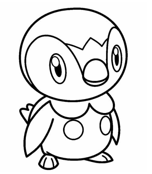 Desenho dePequeno Piplup para colorir