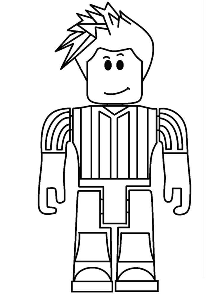 Desenho dePersonagem Roblox para colorir