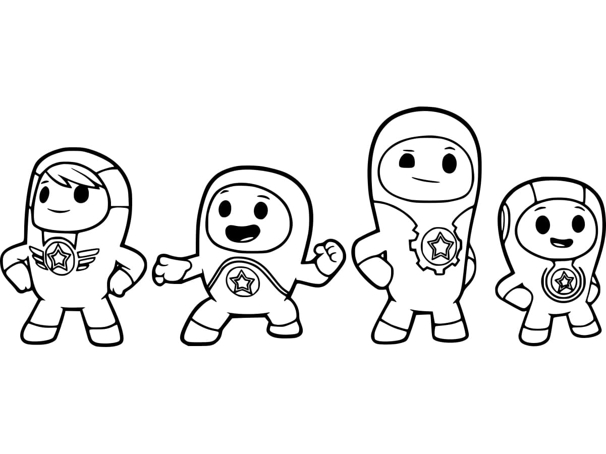 Desenhos de Go Jetters para colorir