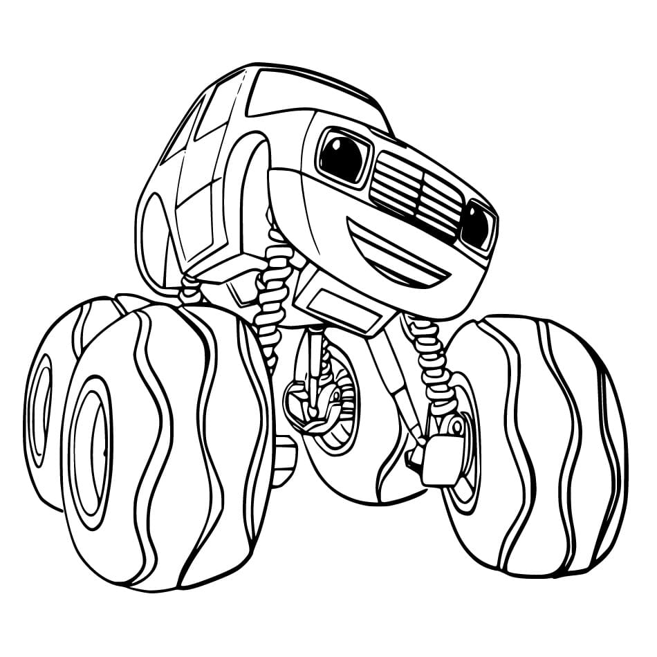 Desenho dePickle de Blaze e as Monster Machines para colorir