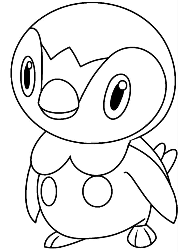 Desenho dePiplup Bonito para colorir