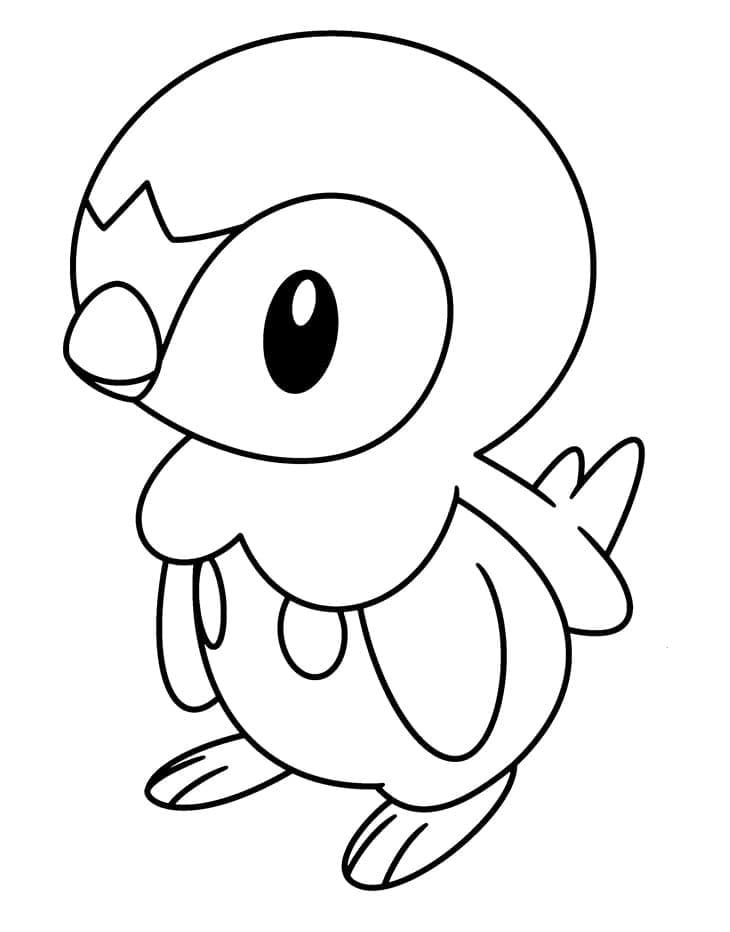 Desenho dePiplup Fofo para colorir