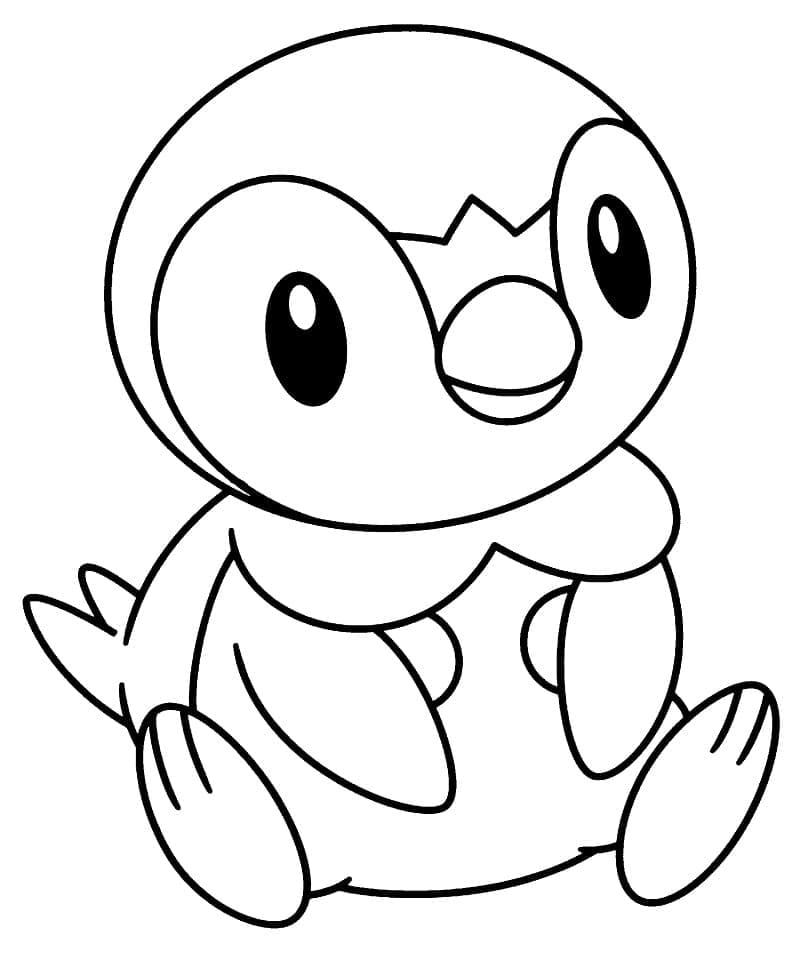 Desenho dePiplup Grátis para colorir