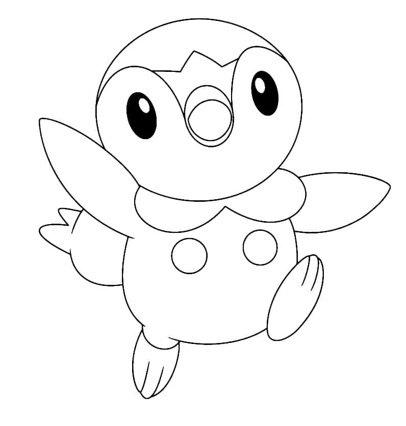 Desenho dePiplup Para Crianças para colorir