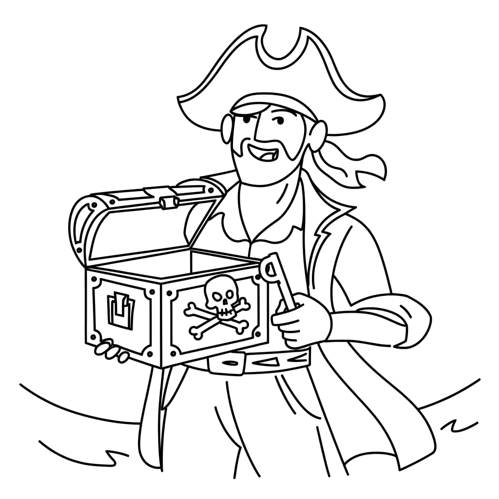 Desenho de Piratas São Divertidos para colorir