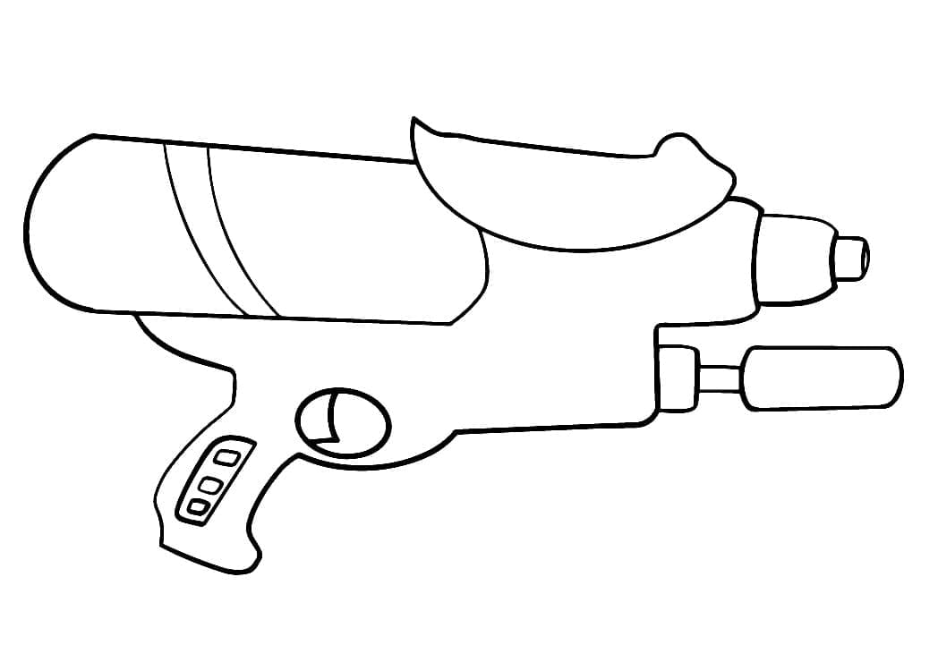 Desenho dePistola de água de Brinquedo para colorir