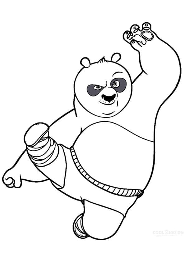 Desenho dePo Kung Fu Panda para colorir