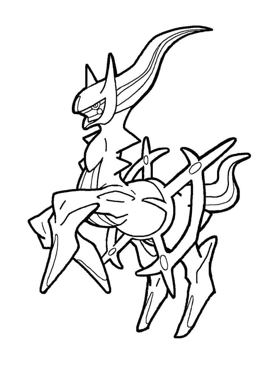 Desenhos de Arceus para colorir