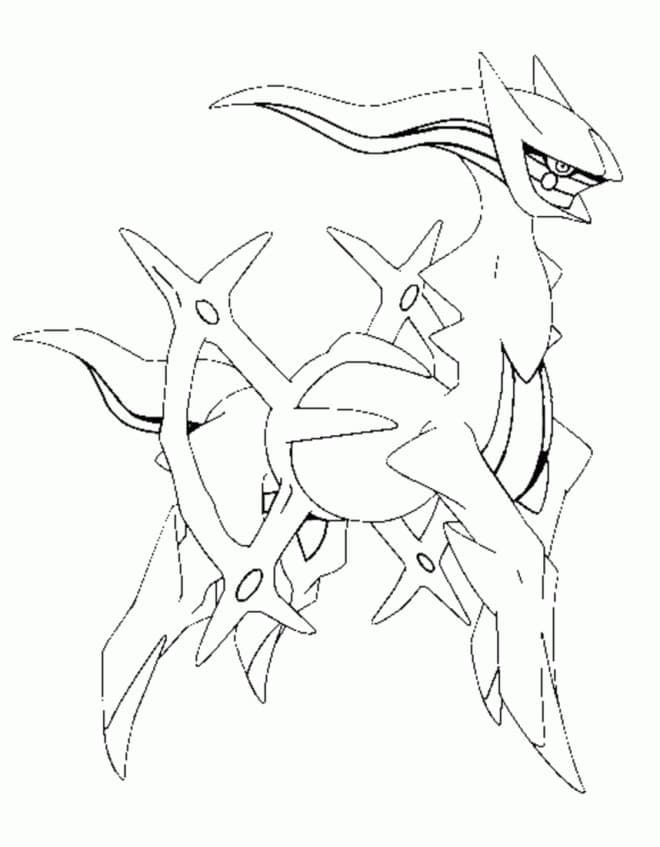 Desenho dePokemon Arceus Grátis Para Crianças para colorir