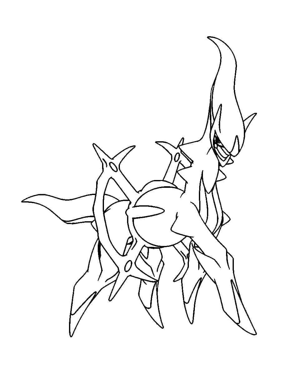 Desenho dePokemon Arceus Imprimível para colorir