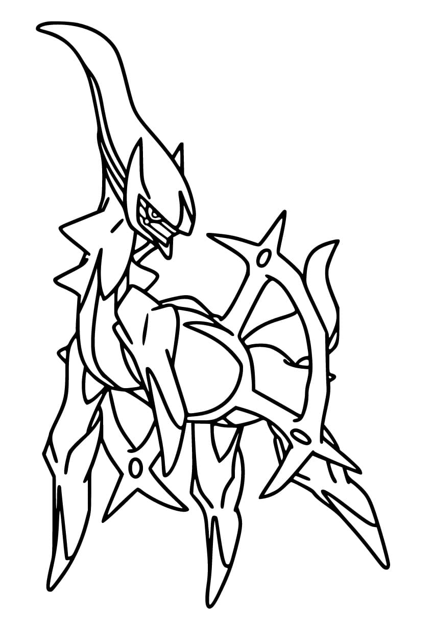 Desenho dePokemon Arceus para colorir