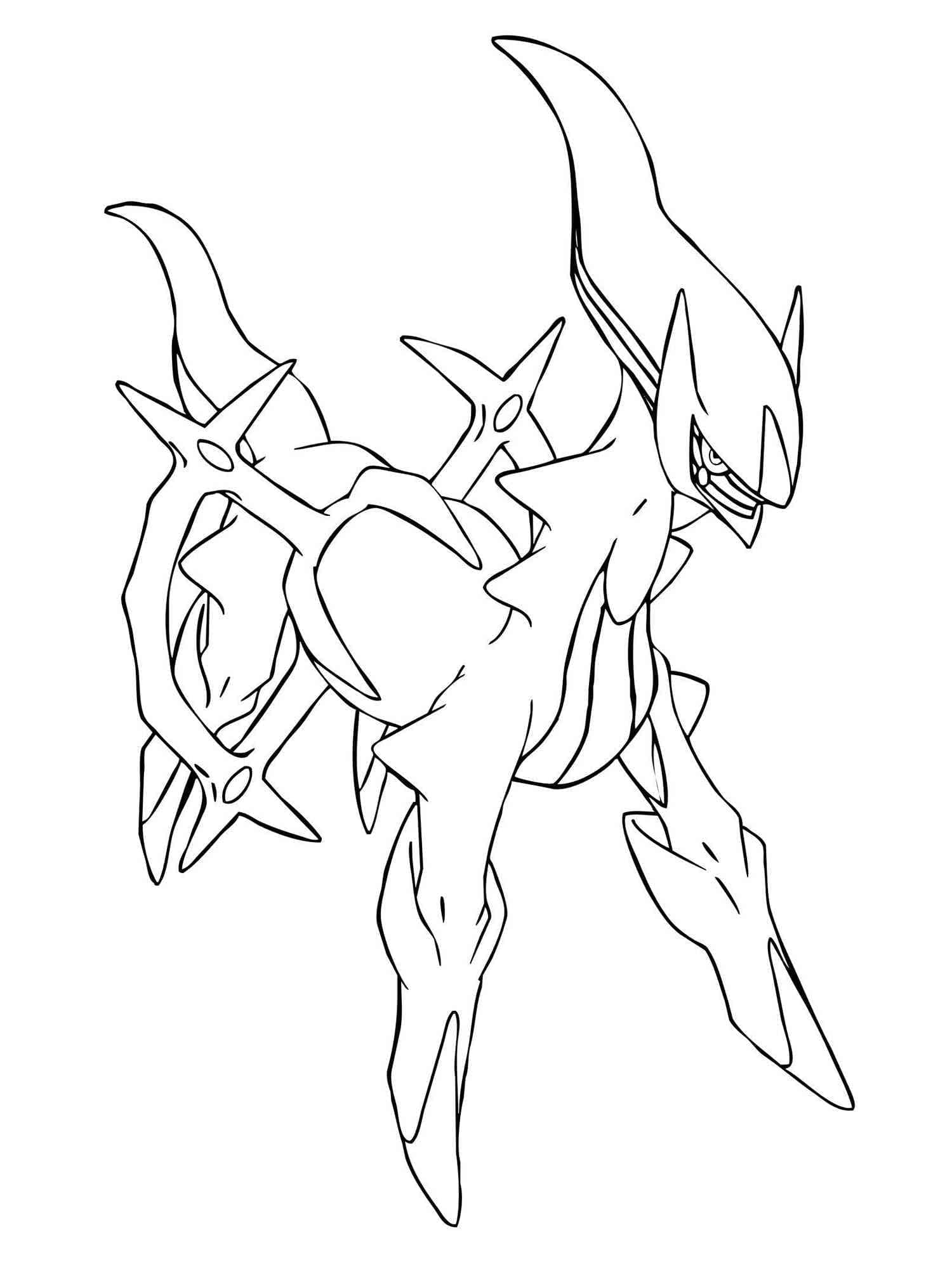 Desenho dePokemon Arceus Para Crianças para colorir