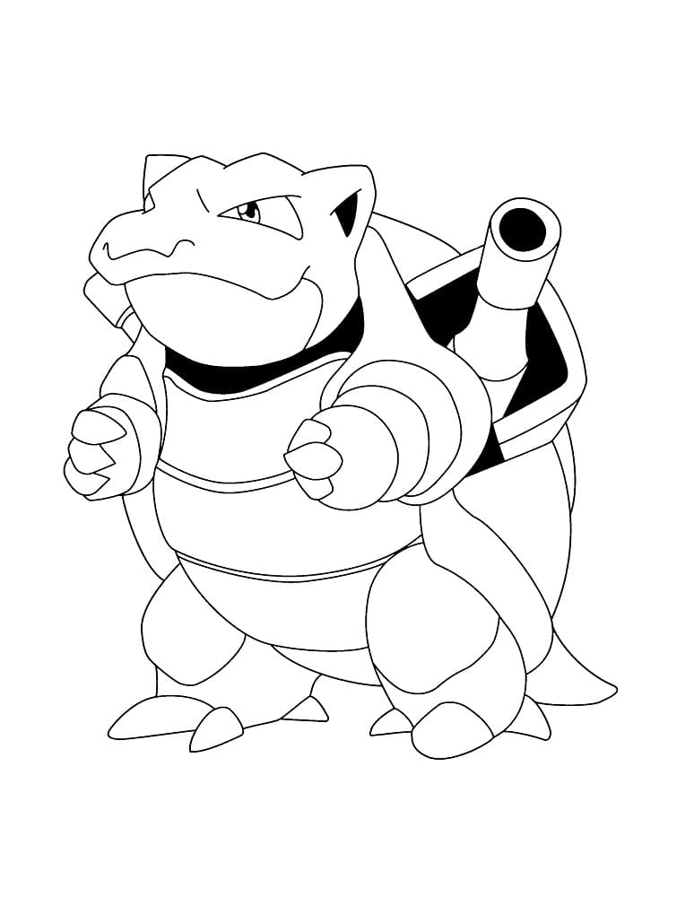 Desenho dePokémon Blastoise 2 para colorir